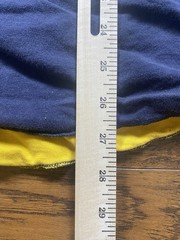 Vtg 80s Russell Reversible Shirt Navy/yellow Size XL Adult Thrashed Grunge