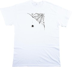 Spider Web T-Shirt – Horror, Gothic, Halloween, S-XXL