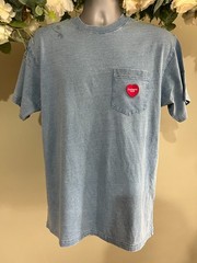 CARHARTT Ingo T Shirt Top Size XS S M L & XL Relaxed Fit Pocket Light Blue NEW