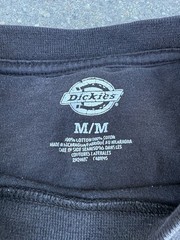 Dickies Men’s M Black Solid Cotton Knit Long Sleeve Crew Neck Pocket Tee