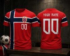 HOT! Custom Nor.way 2026 World Soccer Name & Number Players Gift Fan All Size