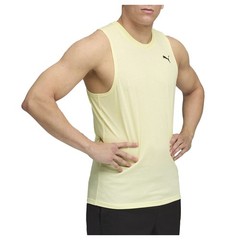 PUMA Train All Day Tech Triblend Crew Neck Sleeveless Athletic Tank Top Mens Siz