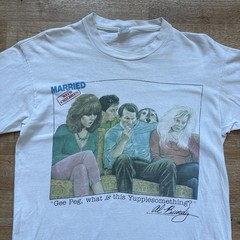 VINTAGE Al Bundy Shirt Adult L Yuppies Gee Peg USA Married With Children TV 80s