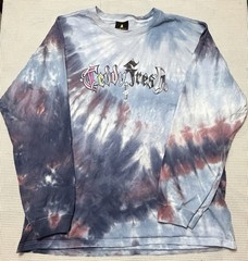 Teddy Fresh Tie Dye Long Sleeve T Shirt Mens 2XL Spellout