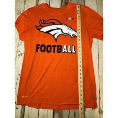 Denver Bronco Nike Dri-Fit Tee NFL Big Mascot Graphic On Field Men’s Size Large
