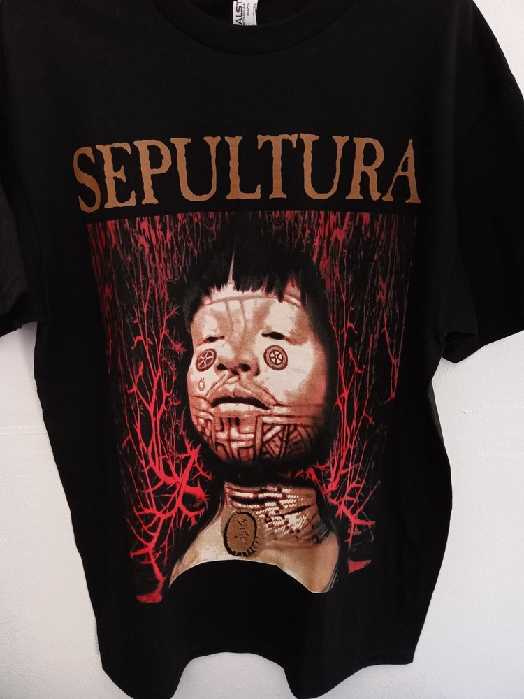 SEPULTURA MEDIUM VTG ORIGINAL New Black T shirt