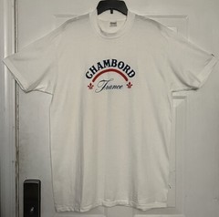 Single Stitch Stedman Chambord France White T-Shirt Adult Size XL Made in USA
