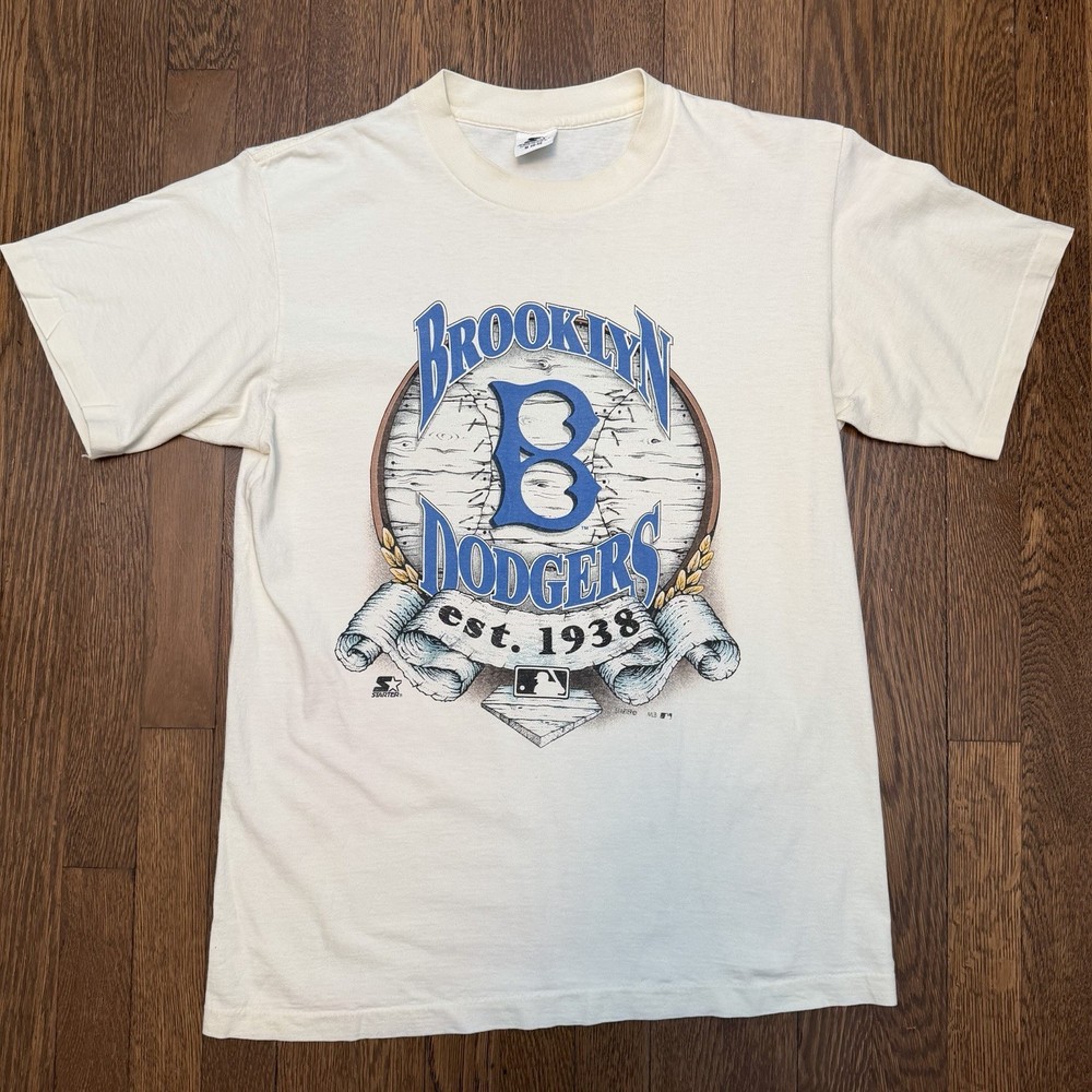 Brooklyn Dodgers Starter Graphic Tshirt Single Stitch – MED – Made USA Vintage