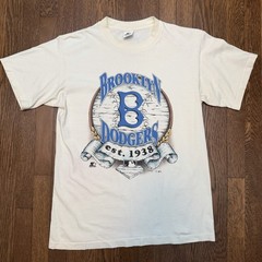 Brooklyn Dodgers Starter Graphic Tshirt Single Stitch – MED – Made USA Vintage