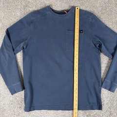 Sitka Gear Shirt Mens L Marine Blue Foothills Long Sleeve Crew Stretch Hunting