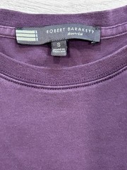 Robert Barakett Montreal Men’s Pima Cotton T-Shirt Plum Purple Size S Small