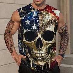 American Graphic Moisture Wicking 3D Tank Top