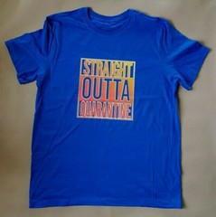 Straight Outta Quarantine Social Distancing Pandemic Graphic T-Shirts Large New