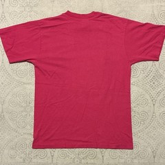 Vintage Pink California Fish Nature Graphic Print Cotton Knit Crew Tee M 90s