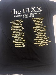 The Fixx Every Five Seconds Tour 2022 Black Graphic Print Tee Mens M