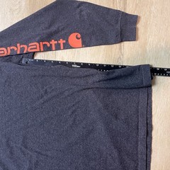 Carhartt TK0231-M Loose Fit Long Sleeve Logo T-Shirt Dark Gray Men’s L