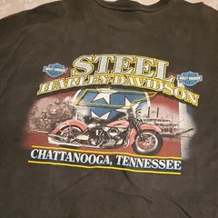 Harley Davidson Shirt Mens 2x Black Steel City Chattanooga tenn.