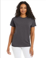 Hanes 5170 5XL EcoSmart Crewneck Short Sleeve Tee Pit to Pit 31″ Smoke Gray