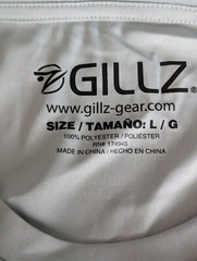Gillz Men’s LS UV Tournament Series “High Rise Gray” L/S Shirt Size Large NWT