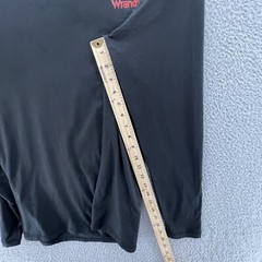 Wrangler Base Layer Top Men Medium M Black Soft Comfort Casual Workwear Logo Tee