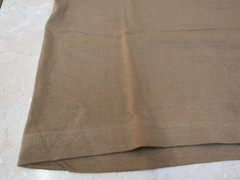 Rothco Marines Tshirt Coyote Brown IRREGULAR DEFECT Discoloration Down T-Shirt