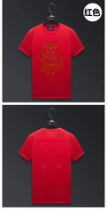New Fashion Dragon Rhinestone Summer Short Sleeve Luxury Men Streetwear T-Shirt