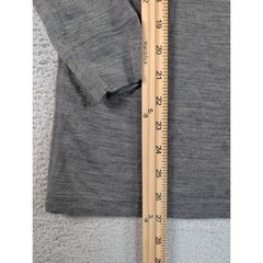 Lapasa Mens 100% Merino Wool Thermal Base Layer Long Sleeve Shirt Grey Size M