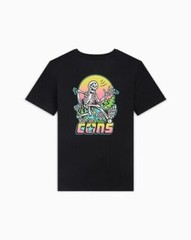 Converse L Men’s T-Shirt Black Retro Cons Bones Skeleton Sunrise Cotton New