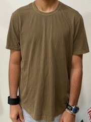 NWT Buck Mason Bristol Venice Wash Pima Cotton Curved Hem Tee T shirt