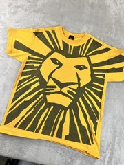 Disney Lion King Broadway Shirt Mens Large Yellow Graphic Tee Haiti Cotton
