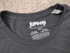 Jumanji T Shirt Mens 5XLT TALL Black Magical Jungle-Themed Board Game Movie