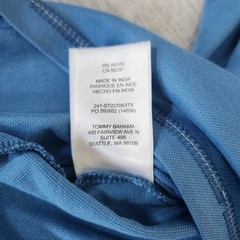 Tommy Bahama Men’s Large Blue Crewneck Tee Classic Resort Chic Casual Luxury