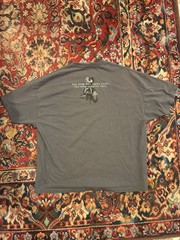 2001 Y2K Zion Rootswear Bob Marley Smoke Double-Sided Gray Tee Big 3XL