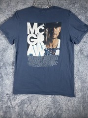 Tim McGraw Shotgun Rider On Tour/Sundown Heaven Town Blue T-Shirt Size S