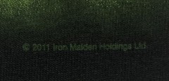 vtg Iron Maiden FC EDDIE GOLF FLORIDA 2011 t-shirt Final Frontier Dates FAN CLUB
