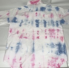 Vintage Disney Mickey Unlimited Shirt Sz M Donald Duck Tie Dye 90s Button Front