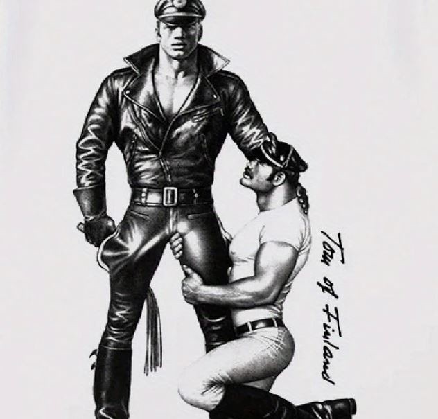 New Men’s Sexy White Tom of Finland Cops Short Sleeve Cotton T-Shirt – Gay