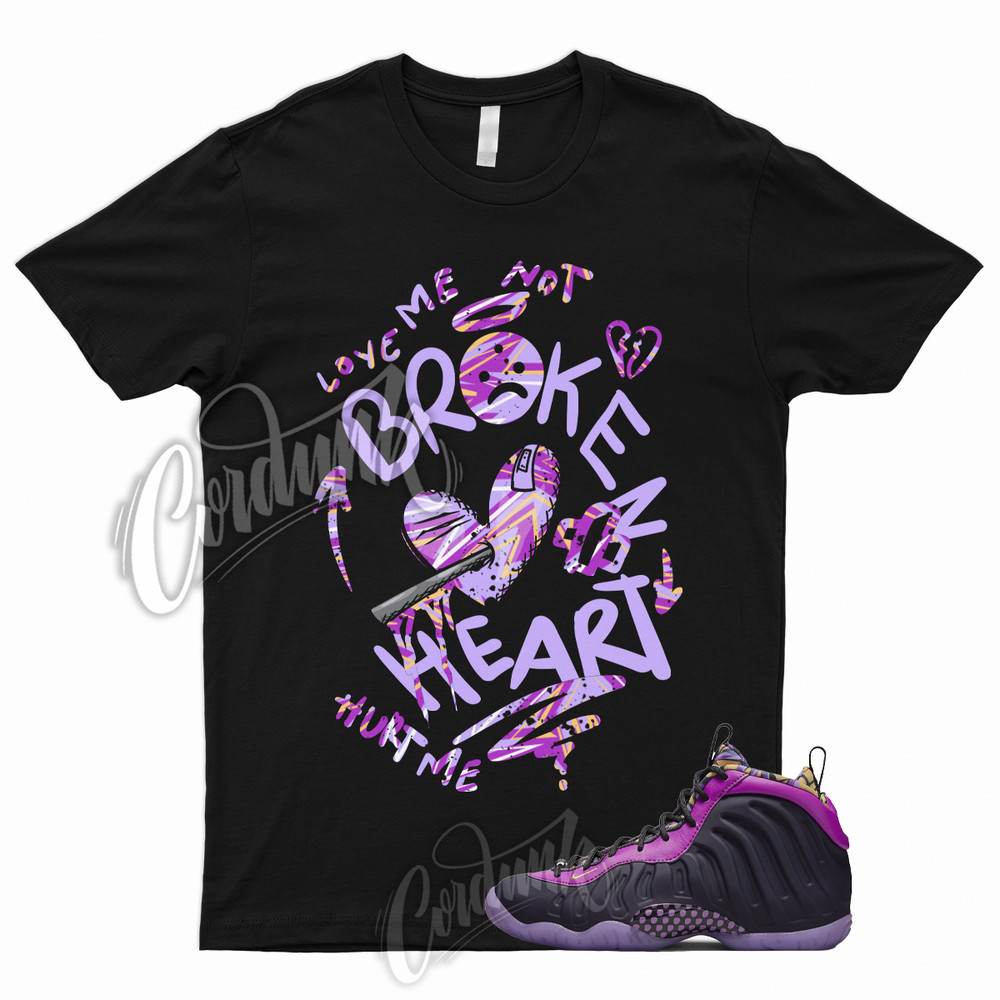 BROKEN Shirt for Little Posite One Cave Purple Lil Foamposite Saturn Gold Vivid