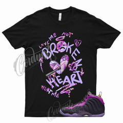 BROKEN Shirt for Little Posite One Cave Purple Lil Foamposite Saturn Gold Vivid