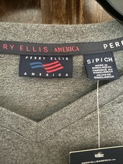 Perry Ellis Steel Heather Men’s Size S Short Sleeve Grey NWT T Shirt