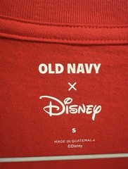 Old Navy x Disney Mickey & Minnie Mouse Red Graphic Crew Neck Tee S