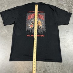 Crazy Shirt Mens Medium Black Adpot A Dog Preowned