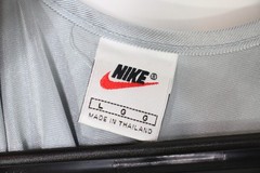 Vintage Nike Mens Large Y2K Shiny Dazzle Embroidered Swoosh Satin Tank Top G1492