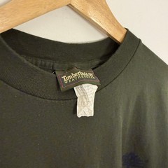 Vintage 90s Timberland Boots Baggy Oversized Tee Shirt Hip Hop Rap Streetwear