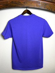 Vintage Single Stitch Blank T Shirt Medium Purple Hanes USA Fabric 50/50