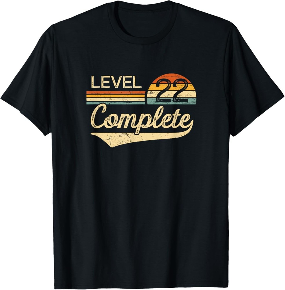 Level 22 Complete Vintage 22nd Wedding Anniversary T-Shirt