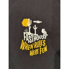 Fasthouse Mens When Rules Were Few Graphic T-Shirt Black Cotton Medium