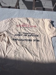BLACK NATION T-Shirt Anti-Fascist Political Activist Tee size M gd2