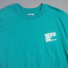 Vintage Hanes Shirt Mens Large Heavyweight 50/50 Single Stitch 90s USC Theatre