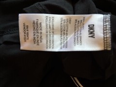 Men’s DKNY Graphic Contrast Paneling Logo Detail Tee Grey
